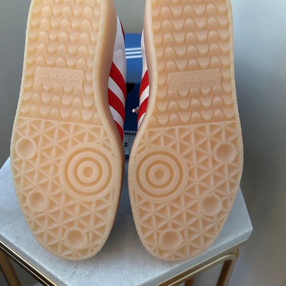 Adidas Red and White Adidas Sambae with Gum Sole - Picture 9 of 11